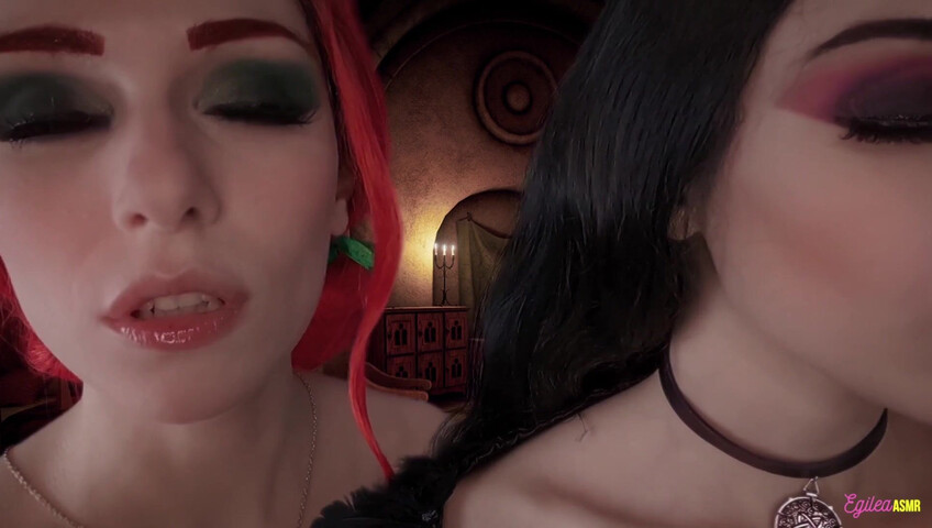 Egilea ASMR - The Witcher- Ciri and Yennefer kisses