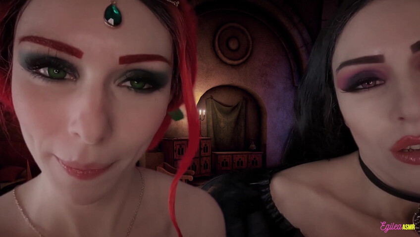 Egilea ASMR - The Witcher- Ciri and Yennefer kisses