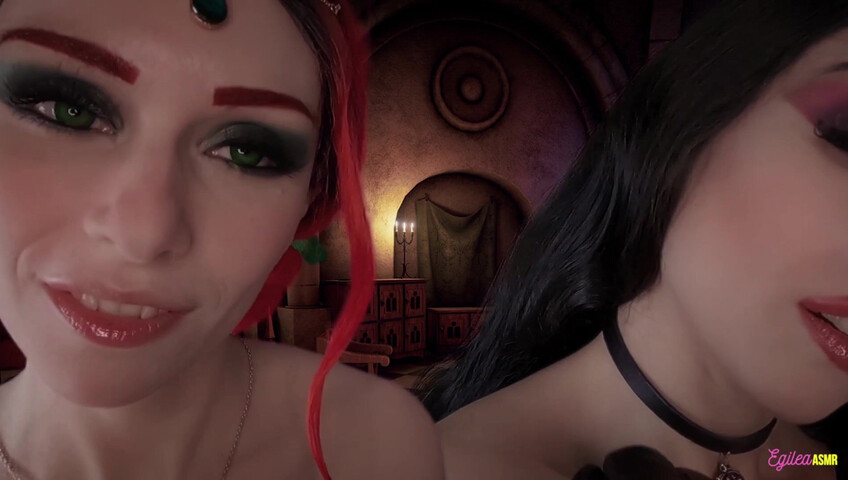 Egilea ASMR - The Witcher- Ciri and Yennefer kisses