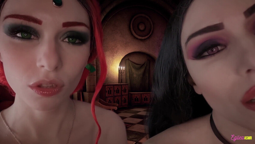 Egilea ASMR - The Witcher- Ciri and Yennefer kisses