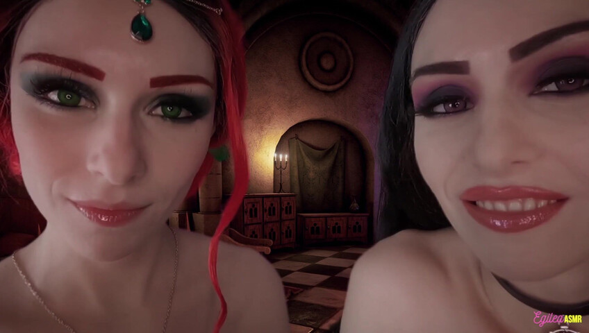 Egilea ASMR - The Witcher- Ciri and Yennefer kisses
