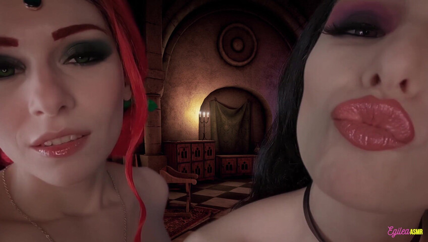 Egilea ASMR - The Witcher- Ciri and Yennefer kisses