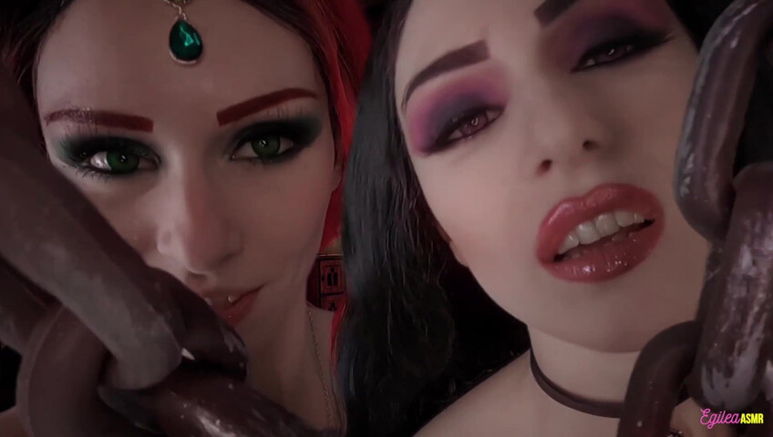 Egilea ASMR - The Witcher- Ciri and Yennefer kisses