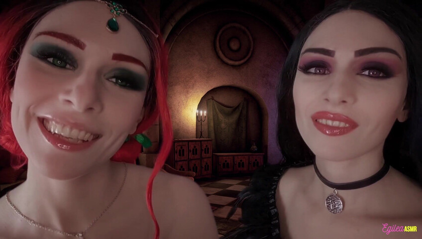 Egilea ASMR - The Witcher- Ciri and Yennefer kisses