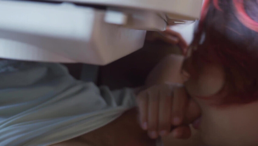 Gomez & Morticia - Under The Table Blowjob