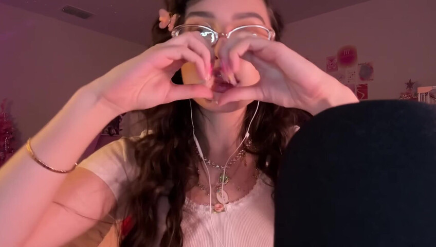 BeeBee ASMR - ASMR LOVE BOMB TRIGGER Hand Sounds, Mouth Sounds, Positive Affirmations