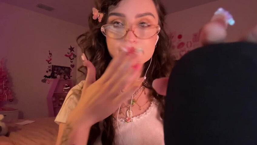 BeeBee ASMR - ASMR LOVE BOMB TRIGGER Hand Sounds, Mouth Sounds, Positive Affirmations