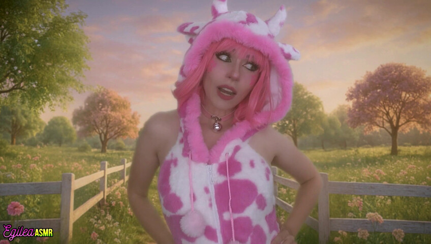 Egilea ASMR - 21 Aug 2025 - Your Pink Sexy Cow Girl Gets a Little Too Close