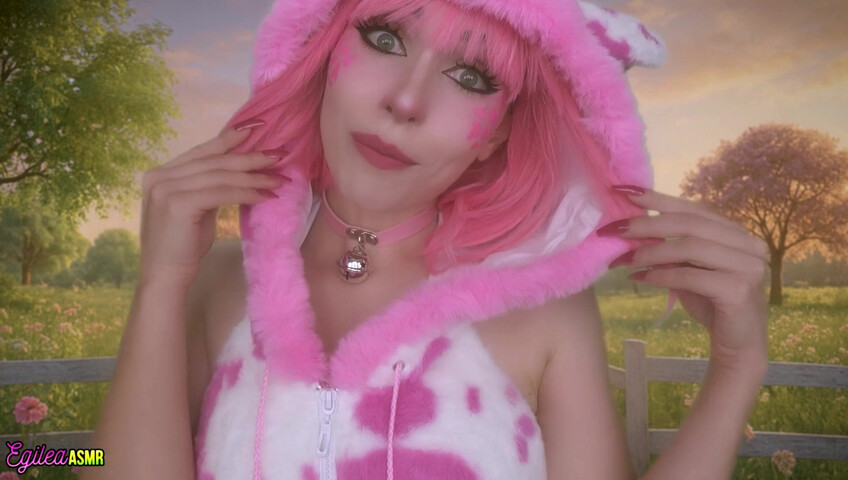 Egilea ASMR - 21 Aug 2025 - Your Pink Sexy Cow Girl Gets a Little Too Close