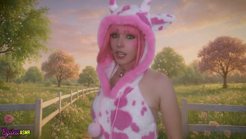 Egilea ASMR - 21 Aug 2025 - Your Pink Sexy Cow Girl Gets a Little Too Close