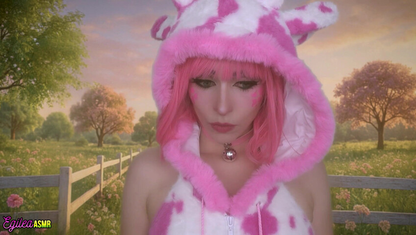 Egilea ASMR - 21 Aug 2025 - Your Pink Sexy Cow Girl Gets a Little Too Close