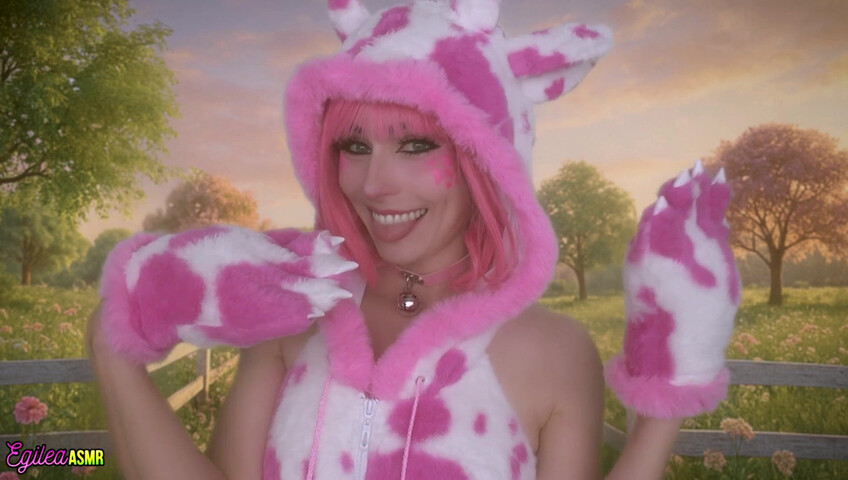 Egilea ASMR - 21 Aug 2025 - Your Pink Sexy Cow Girl Gets a Little Too Close
