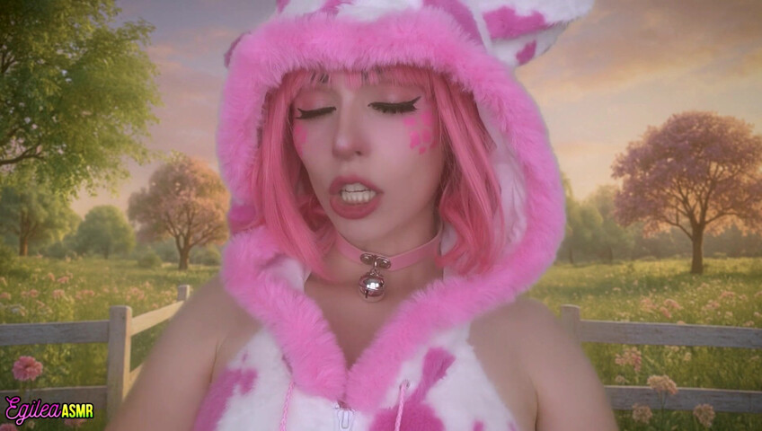 Egilea ASMR - 21 Aug 2025 - Your Pink Sexy Cow Girl Gets a Little Too Close