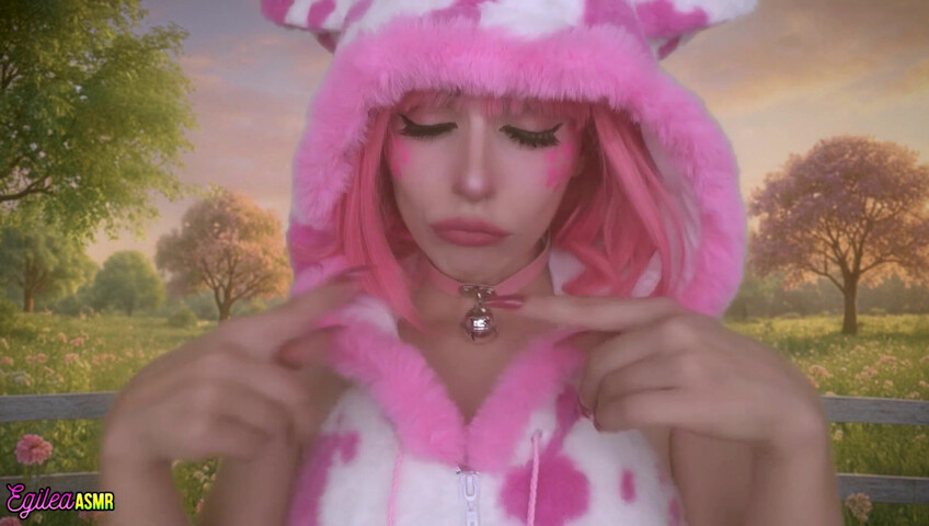 Egilea ASMR - 21 Aug 2025 - Your Pink Sexy Cow Girl Gets a Little Too Close