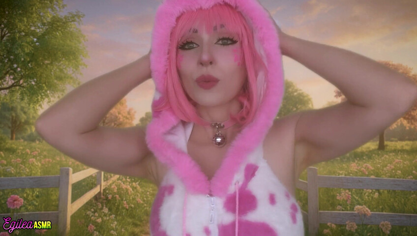 Egilea ASMR - 21 Aug 2025 - Your Pink Sexy Cow Girl Gets a Little Too Close