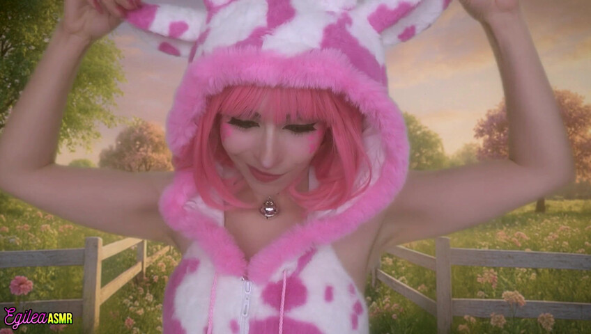 Egilea ASMR - 21 Aug 2025 - Your Pink Sexy Cow Girl Gets a Little Too Close
