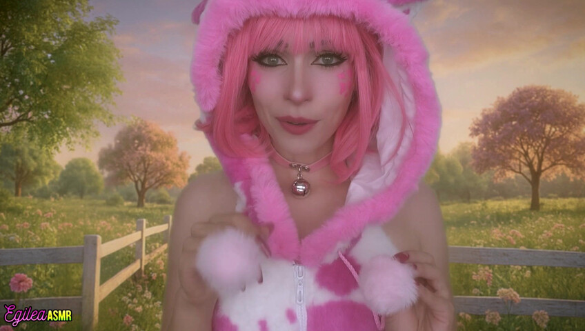 Egilea ASMR - 21 Aug 2025 - Your Pink Sexy Cow Girl Gets a Little Too Close