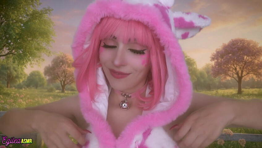 Egilea ASMR - 21 Aug 2025 - Your Pink Sexy Cow Girl Gets a Little Too Close