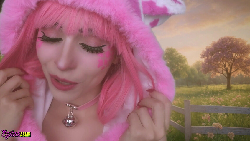 Egilea ASMR - 21 Aug 2025 - Your Pink Sexy Cow Girl Gets a Little Too Close