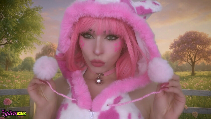 Egilea ASMR - 21 Aug 2025 - Your Pink Sexy Cow Girl Gets a Little Too Close