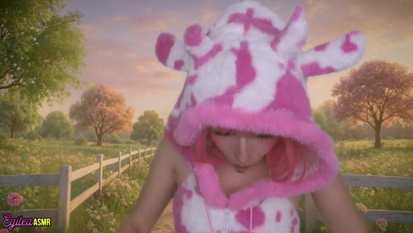 Egilea ASMR - 21 Aug 2025 - Your Pink Sexy Cow Girl Gets a Little Too Close