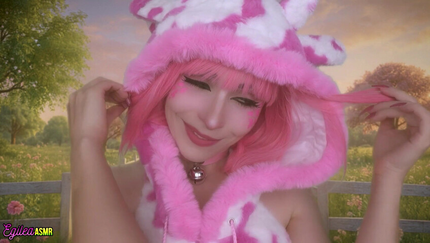 Egilea ASMR - 21 Aug 2025 - Your Pink Sexy Cow Girl Gets a Little Too Close