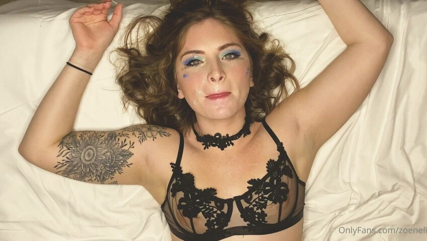Fucking Zoeneli And Cumming On Her Has Never Felt This Good - Sex - Blowjob - Missionary - Tattoos - Choking - Gagging - Handjob - Big Cock - Facial - Cum Eating