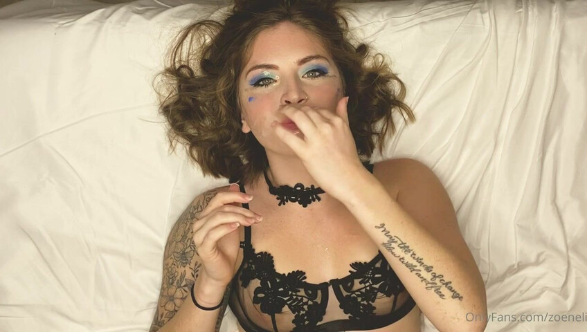 Fucking Zoeneli And Cumming On Her Has Never Felt This Good - Sex - Blowjob - Missionary - Tattoos - Choking - Gagging - Handjob - Big Cock - Facial - Cum Eating