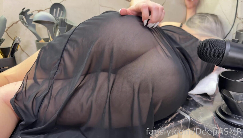 Deep ASMR - Full ASMR- Transparent Dress, Scratching & Kisses (No Panties)