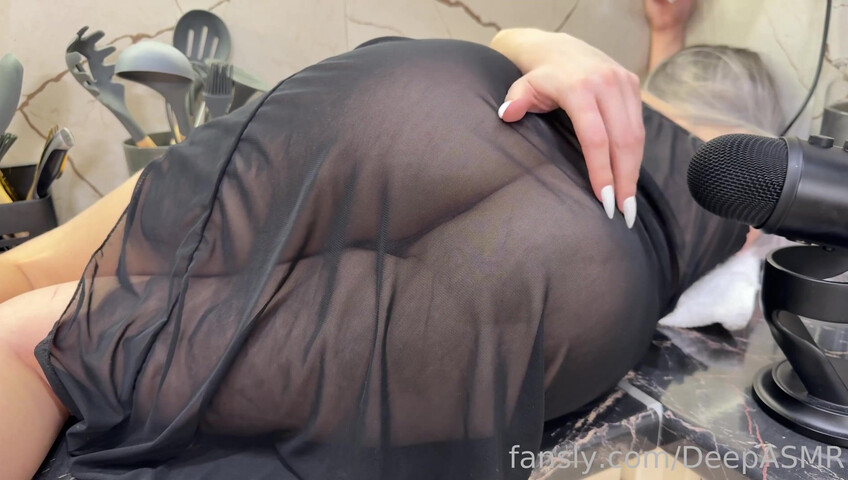 Deep ASMR - Full ASMR- Transparent Dress, Scratching & Kisses (No Panties)