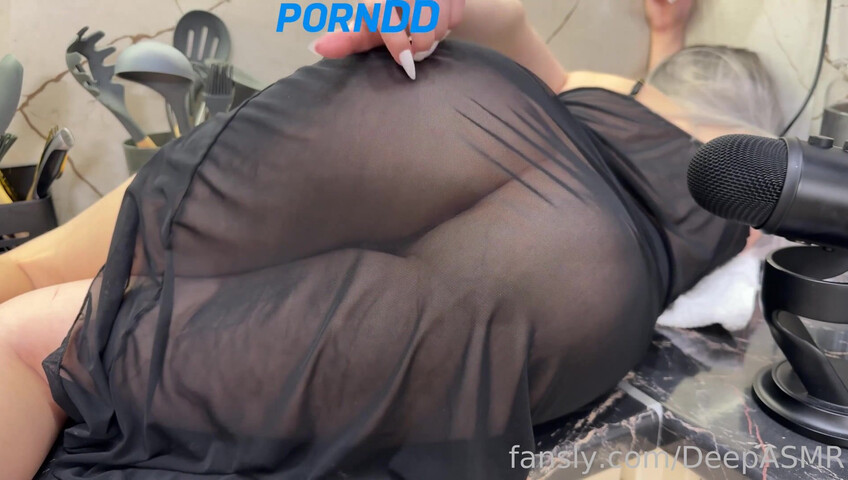 Deep ASMR - Full ASMR- Transparent Dress, Scratching & Kisses (No Panties)