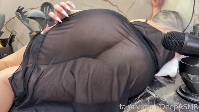 Deep ASMR - Full ASMR- Transparent Dress, Scratching & Kisses (No Panties)