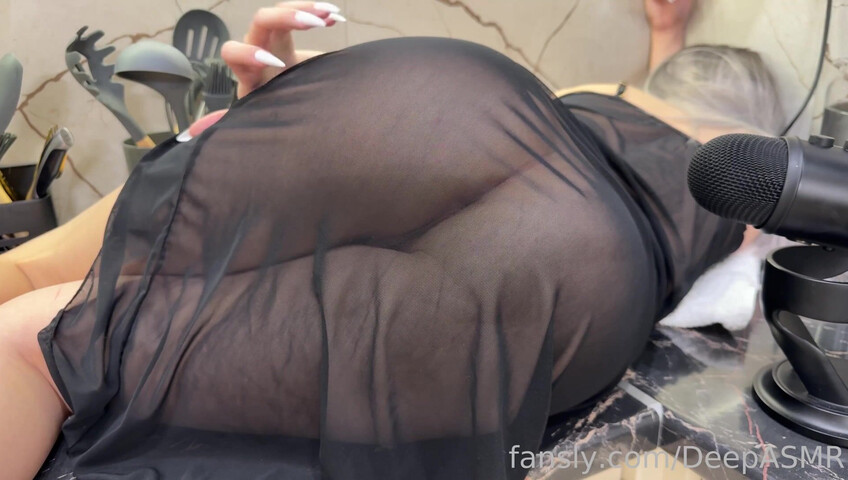 Deep ASMR - Full ASMR- Transparent Dress, Scratching & Kisses (No Panties)