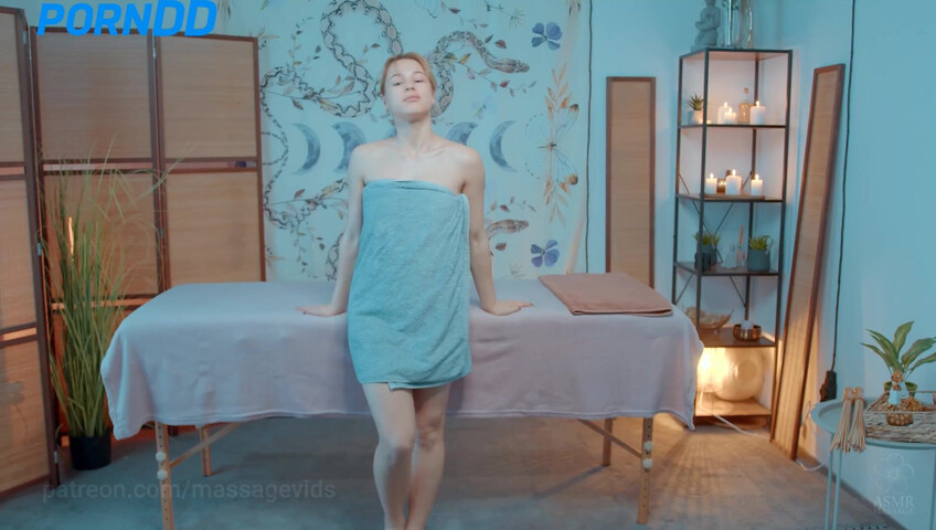 ASMR Massage - Full Back Massage by Olga to Casandra D