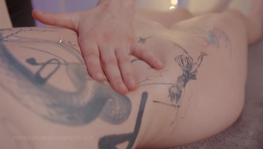 ASMR Massage - Back and Butt NU Massage by Anna to Tory