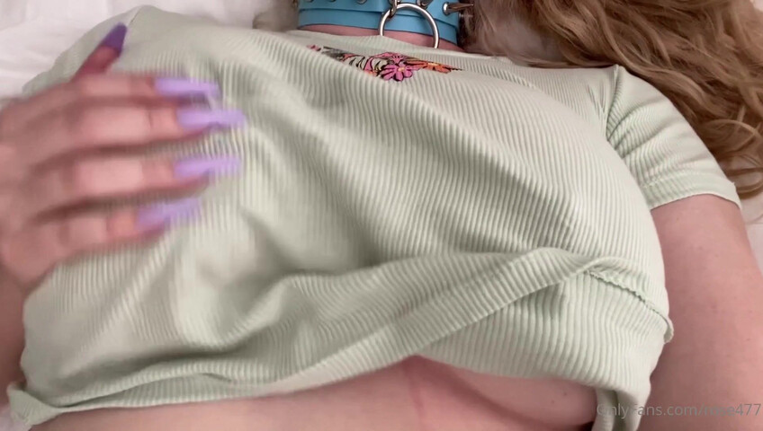 Rose ASMR - Purple Dildo Tittyfuck