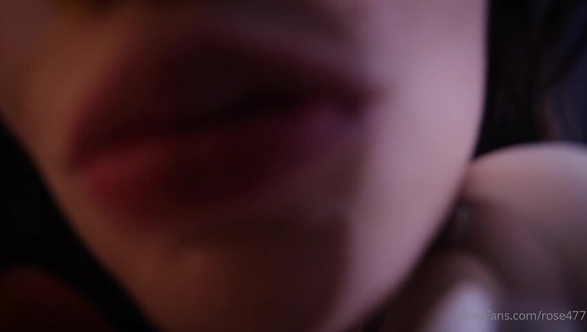 Rose ASMR - Licking & Sucking Dildo ASMR