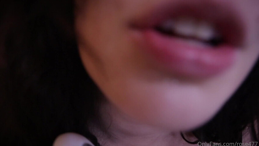 Rose ASMR - Licking & Sucking Dildo ASMR