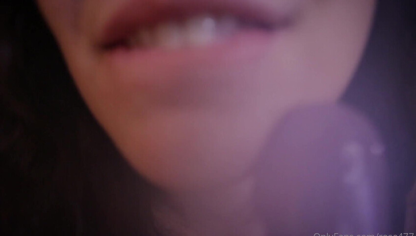 Rose ASMR - Licking & Sucking Dildo ASMR