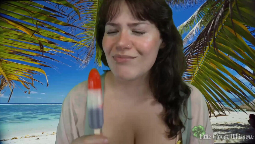 Little Clover Whispers - Blowjob at the beach