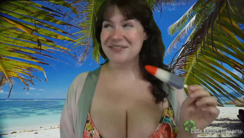 Little Clover Whispers - Blowjob at the beach