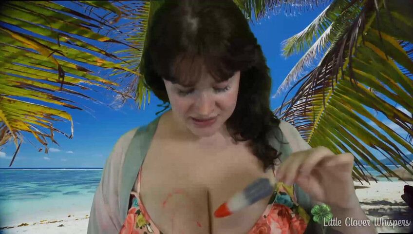 Little Clover Whispers - Blowjob at the beach