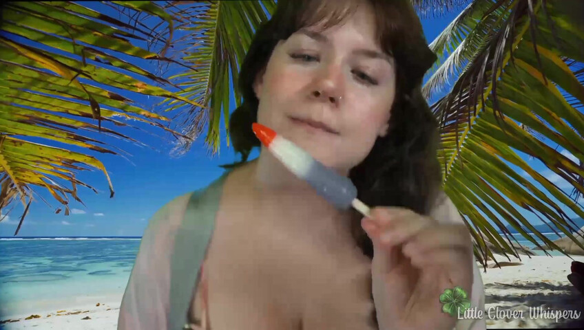 Little Clover Whispers - Blowjob at the beach