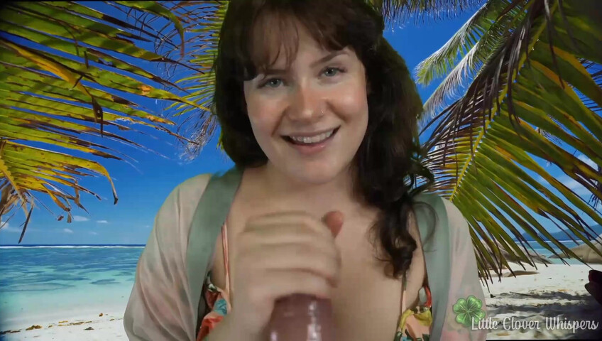 Little Clover Whispers - Blowjob at the beach