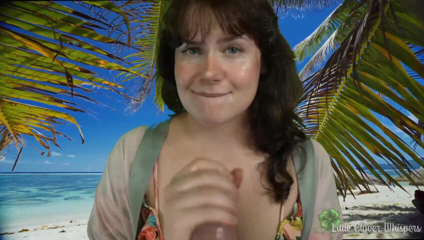 Little Clover Whispers - Blowjob at the beach