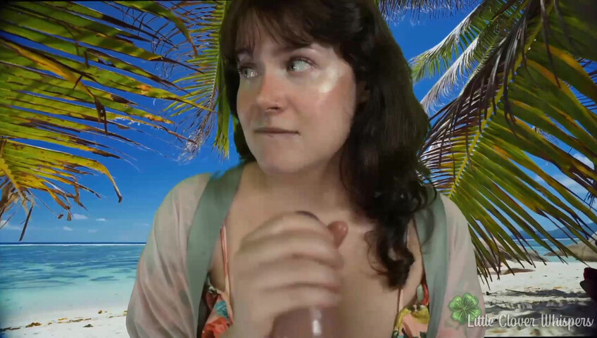 Little Clover Whispers - Blowjob at the beach