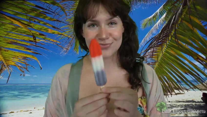 Little Clover Whispers - Blowjob at the beach