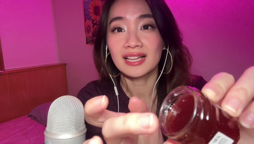 Lin ASMR - Jam Eating Mouth Sounds​