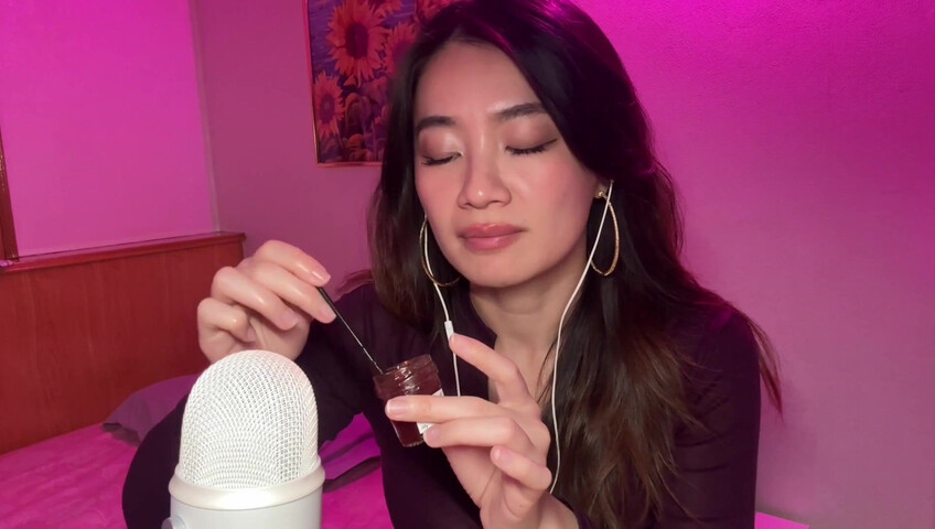 Lin ASMR - Jam Eating Mouth Sounds​