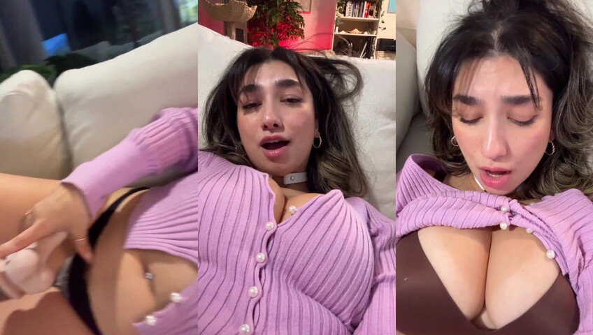 Leedah - This Dildo Is So Big! OMG! Make Me Cum Baby